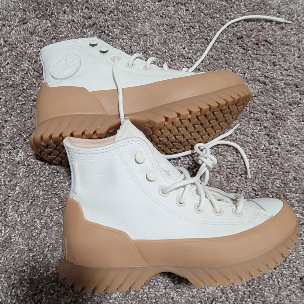 Leather Platform/Elevated Converse